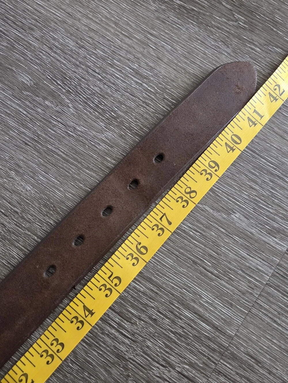 Bugle Boy Classic Brown Leather Men's Belt with Brass Buckle Sz 36